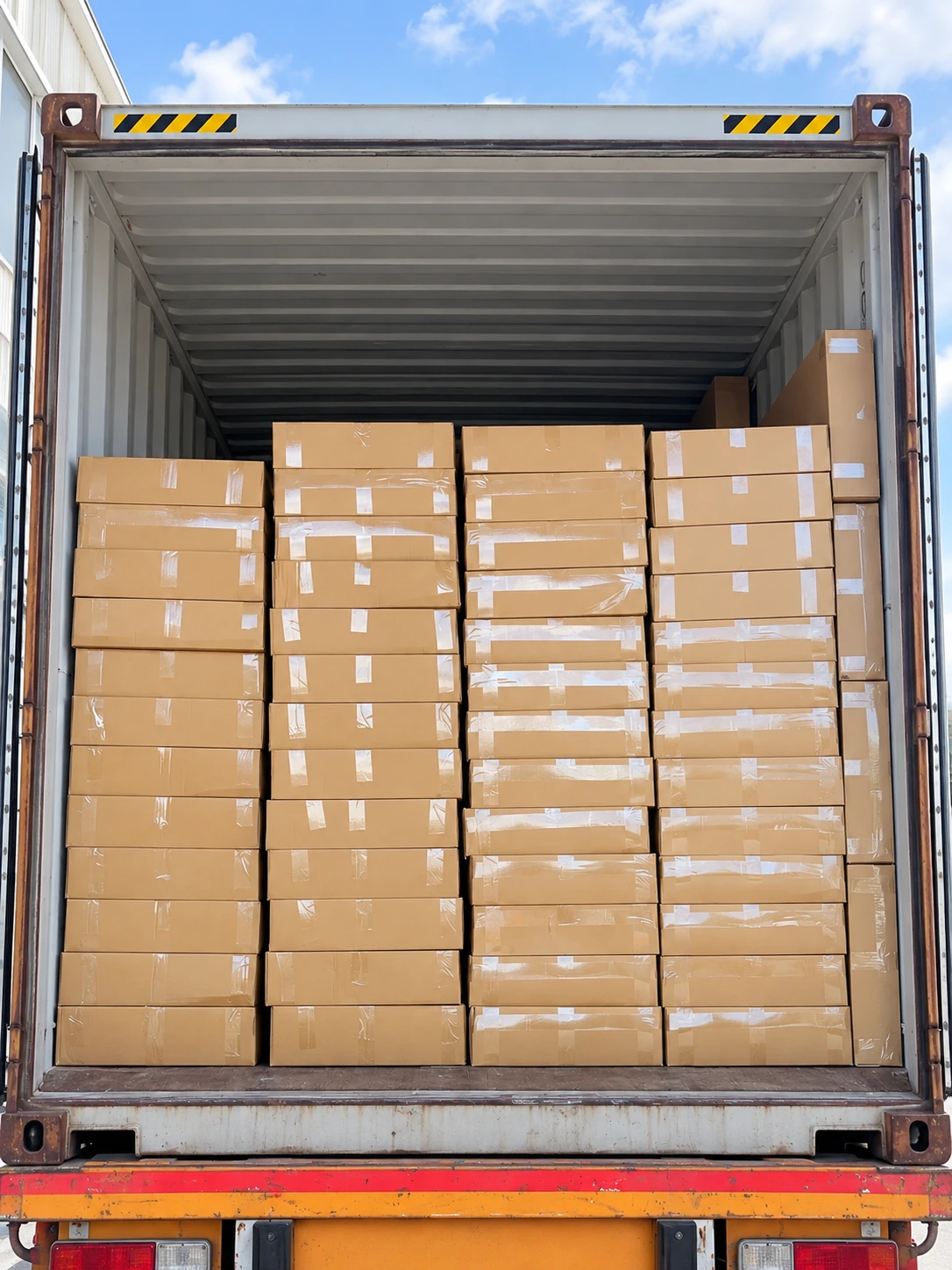 Container loading and export shipment