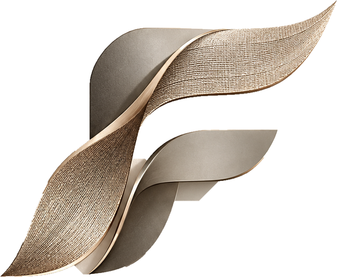 FIBERPRO textile-inspired F logo